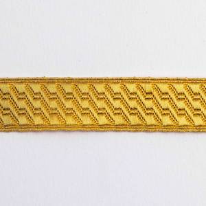 Cintas de encaje jacquard OEM, telas estrechas, hilo metálico, Laurex, Mylar, alambre de guipur, alambre de brillo, encaje personalizado de alta calidad de 25 mm - Product Image 6
