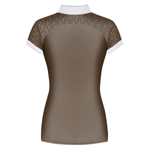 Camisas de equitación personalizadas para mujer, de algodón blanco, manga larga, transpirables, elegantes, de alto rendimiento, capa base para montar a caballo. - Product Image 2