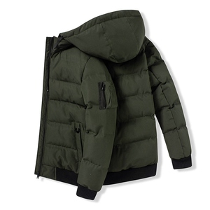 Hot Sale Latest New Hooded Plain Dyed <b>Waterproof</b> Puffer <b>Jackets</b> Casual Street Wear Clothing Fashion Apparel Quilted <b>Padded</b> Puffy - Product Image 2