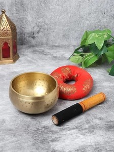 ขันเสียงทองเหลืองตีลายสำหรับการทำสมาธิ โยคะ และการบำบัดด้วยเสียง - Product Image 4