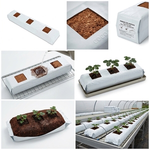 Boost Your Garden's Health Coconut Peat Grow <b>Bags</b> (Black Inner/White Outer) Eco-Friendly Durable Hydroponic Mushroom Flower - Product Image 5