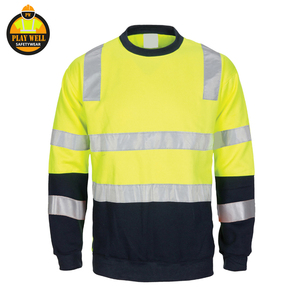 Sudaderas Reflectantes de Alta Visibilidad con Diseño Personalizado, Fabricadas por OEM, para Hombre, Sudaderas Protectoras de Algodón, Ropa de Seguridad al por Mayor - Product Image 2