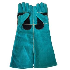 Guantes de Trabajo de Seguridad Resistentes al Fuego y al Calor, de Piel de Cabra, para Manipulación de Animales en Almacenes - Product Image 1