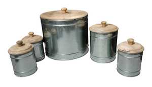 Stainless Steel Spice <b>Box</b> Set Round <b>Herb</b> Container Kit with Wooden Covers Kitchen Storage - Product Image 3