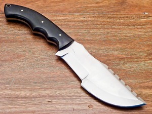 Cuchillo Bowie de Acero Inoxidable FH-85, Arte Vikingo Hecho a Mano, Mango Recto de Micarta, Punta de 10 Pulgadas, 3mm OEM |   Funda de Cuero Premium - Product Image 3