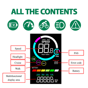 Compatibilité 24V-60V Modèles intégrés USB charge accessoires de vélo vélo électrique LCD ordinateur capteur modèle électronique - Product Image 3