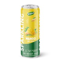 Bebidas Carbonatadas de 320 ml del Fabricante Vietnamita, OEM ODM, Agua con Gas Personalizable, Jugo de Melón Espumoso, Marca Wana, Empaque para Regalo