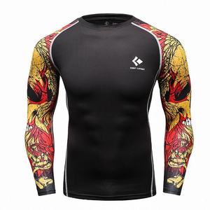 <b>Men</b> Rash Guard Long Sleeve UV Protection Swim <b>Shirt</b> Quick Dry Surf Beach Athletic <b>Compression</b> Wear - Product Image 3