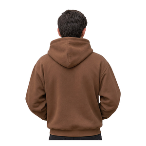 Sudadera con capucha personalizada para hombre, de algodón y forro polar, estilo streetwear con hombros caídos, fabricación de ropa de marca privada para marcas de moda. - Product Image 2