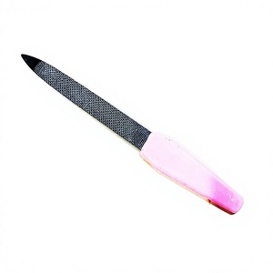 Lime à ongles zébrée professionnelle pour ongles en acrylique, lime à émeri pour techniciennes ongulaires, lime de modelage pour femmes - Product Image 1