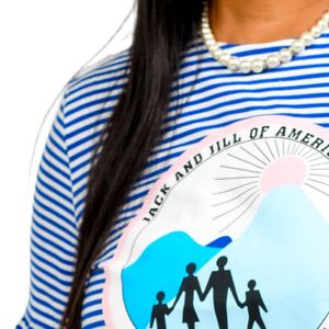 Camiseta de manga acampanada para mujer Jack and Jill, camiseta de algodón suave con cuello redondo, elegante camiseta informal con mangas acampanadas, cómoda y elegante - Product Image 4