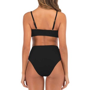 Ensemble bikini 2 pièces sexy dos nu pour femme, en Spandex/Nylon respirant et écologique, avec bas string, idéal pour la plage - Product Image 2