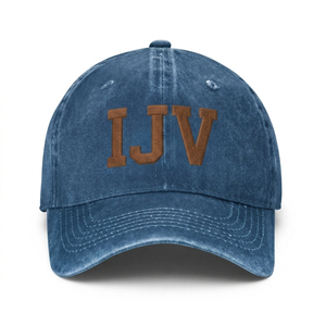 Casquette de baseball vintage en coton délavé sur mesure, 6 panneaux, haute qualité, non structurée, style « Dad Hat », avec logo brodé, profil moyen, vente en gros - Product Image 2