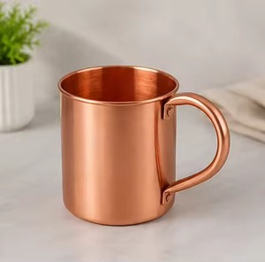 Handcrafted Copper Moscow Mule <b>Mug</b> Hammered Finish With Handle <b>Large</b> Capacity Vintage Style Drinkware For Home Use - Product Image 2