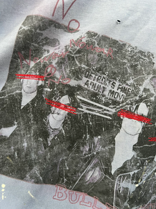 เสื้อยืดโอเวอร์ไซส์ผ้าฝ้าย 100% ขาดรุ่ย ทำสีแบบแอซิดวอช พิมพ์ลายกราฟิกแบบวินเทจ สไตล์ยูนิเซ็กซ์  รับสั่งทำเสื้อยืดเปล่าพร้อมพิมพ์ลายด้วยเทคนิค DTG - Product Image 3