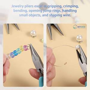 2 Pack Stainless Steel Needle Nose <b>Pliers</b> for Jewelry Making 4-5 Inch <b>Small</b> Chain Nose Craft <b>Pliers</b> - Product Image 6