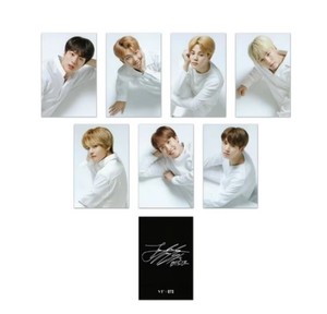 Carte photo originale BTS K-Pop Music Member Sign, lot de 7 pièces, papier noir/blanc, coréen, pour tous les âges - Product Image 3