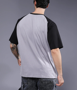 T-shirt Homme Coupe Boxy Oversize 100% Coton Color Block Raglan 240 GSM Écologique Personnalisable avec Logo OEM – Meilleures Ventes - Product Image 6