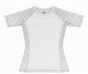 Rashguard de compresión de manga corta para mujer, de secado rápido y transpirable, para BJJ No-Gi, MMA, natación, surf y combate. - Product Image 5