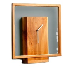 Reloj de Pared Digital de Madera Maciza, Decoración de Pared de Madera Rústica Moderna, Funciona con Batería, para Sala de Estar – Hecho en Vietnam - Product Image 2
