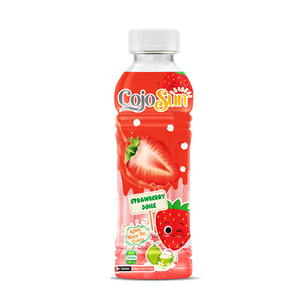 น้ำสตรอว์เบอร์รี 450 มล. ผสมวุ้นมะพร้าว 25% รับผลิตแบบ OEM ODM แบรนด์ส่วนตัว - Product Image 1