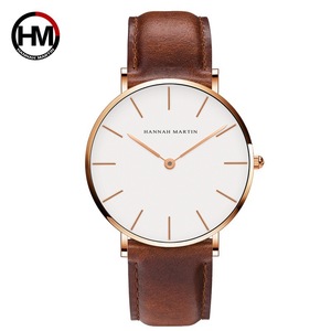 Reloj Unisex Hannah Martin <span class=keywords><strong>CB01</strong></span> al por Mayor, Reloj de Lujo, Regalo Deportivo, Resistente al Agua, Correa de Cuero, Movimiento de Cuarzo - Product Image 2