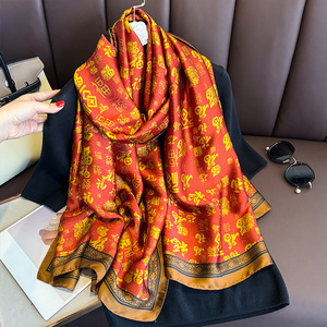 Luxury Women's Satin Square Scarf Solid Casual Multi-Functional Muslim Fashion Accessory All Seasons - Product Image 6
