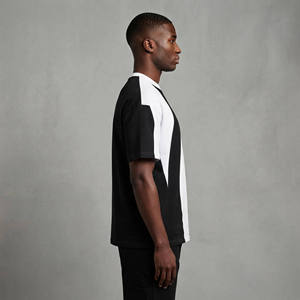 T-shirt homme ample en jersey 100% coton 180g, style hip-hop, qualité supérieure, respirant, pour le sport et le jogging. - Product Image 5