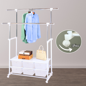 Detachable Design Clothes Drying Rack with Six Drawers Easy Assembly for <b>Clothing</b> Store Use - Product Image 5