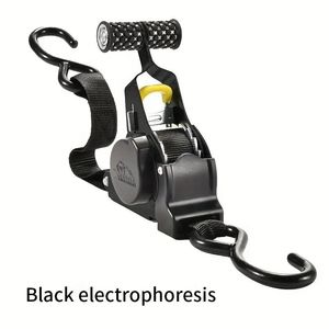 Cinghia di tensione a cricchetto automatica tenditore resistente in acciaio imbracatura per moto bagagli da carico tenuta cintura funzione di recupero No - Product Image 1