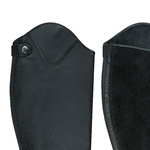 Slim Fit Lightweight Western English Riding <b>Chaps</b> Genuine Leather <b>Half</b> <b>Chaps</b> Zipper Closure Comfortable <b>Half</b> Leather <b>Chaps</b> - Product Image 3