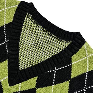 Pull respirant à séchage rapide, col en V, sans manches, pull en tricot rayé de style universitaire pour hommes, pour un style de vie actif et les voyages - Product Image 4