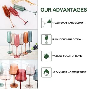 Coupe à <span class=keywords><strong>champagne</strong></span> en verre cristal vintage de luxe, personnalisable en bleu, rose, noir pour mariages et fêtes - Product Image 5