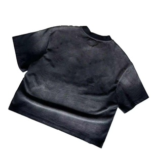 Oversized <b>Men's</b> Casual Short Sleeve <b>Collarless</b> <b>Shirt</b> Solid Color 100% Cotton Knitted Fabric Eco-Friendly Summer Breathable - Product Image 3