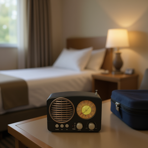 M-161BT Portable <b>Radio</b> Bluetooth FM AM Stereo Mini Speaker With <b>Clock</b> Display For Home Travel Use - Product Image 2