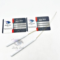 1 pièce/lot Outil de pose de cils Lucky Lash, aiguille à crochet durable en acier inoxydable de qualité chirurgicale, outil d'extension capillaire, crochet pour perruque