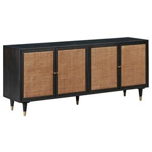 Premium Contemporary Four Door Wooden <b>Sideboard</b> Cabinet with Spacious Interior <b>Storage</b> for Modern Bedroom and Kitchen Settings - Product Image 5