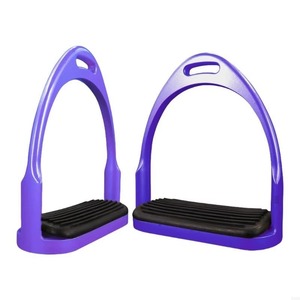 Estribos de Aluminio Premium para Caballos, Amortiguadores de Impactos, Antideslizantes, con Soporte para los Pies y Base Ancha, Equipo de Equitación - Product Image 4