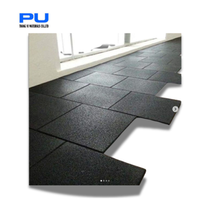 Baldosas de goma antideslizantes SBR/EPDM entrelazadas cuadradas y suelos de gránulos para aplicaciones de gimnasio al aire libre - Product Image 3