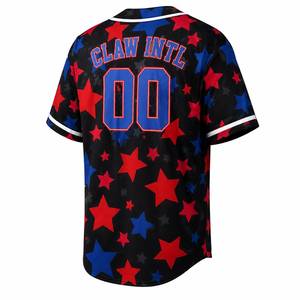 Baseball Jersey Set Red Camouflage Sleeveless Tank <b>Top</b> With <b>Blue</b> Shorts Sublimated Print Breathable <b>Mesh</b> Unisex Adult Apparel - Product Image 4