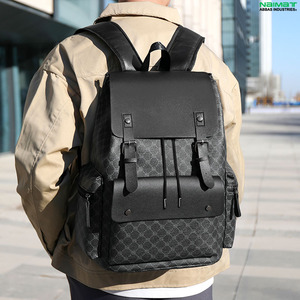 Sacs à dos pour ordinateur portable en cuir PU imperméable, personnalisables avec logo, de haute qualité, à prix abordable, pour affaires et école – Vente en gros usine - Product Image 5