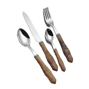 Ensemble de couverts en métal élégant et moderne pour la cuisine, la salle à manger, le restaurant et une décoration de table raffinée - Product Image 3