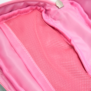 Sac cosmétique en nylon couleur personnalisée à la mode petite taille poids léger fermeture à glissière portable pour usage quotidien stockage de maquillage - Product Image 4