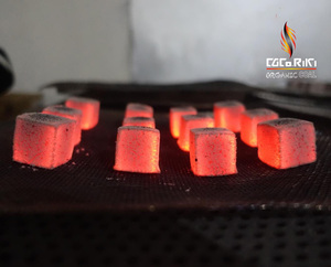 Premium Coco Riki Cube Coconut Shell Hookah Charcoal Briquettes Low Ash Long <b>Burning</b> Shisha Charcoal Jawa Tengah Indonesia - Product Image 1