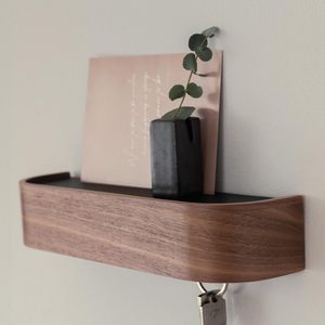 Minimalist <b>Key</b> Hook Design Modern <b>Key</b> Holder Wall Mount with Wooden Shelf <b>Key</b> Rack for Wall as Entryway Organizer - Product Image 3