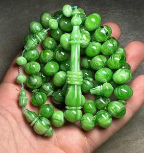 ลูกปัดเรซิ่นใส งานฝีมือศาสนาอิสลาม เป็นมิตรกับสิ่งแวดล้อม รักษาความรัก สามารถปรับแต่งสีและขนาดได้ สายประคำมุสลิม ทัสบีฮ์ - Product Image 1