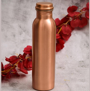 Bouteille d'eau en cuivre, prix de gros, Inde, 1000 ml, 100% pure, vente chaude - Product Image 2