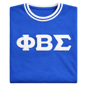 T-shirt en chenille blanc royal Phi Beta Sigma pour hommes, tissu de qualité supérieure, coupe confortable, vêtements de fraternité grecque, tenue décontractée - Product Image 6