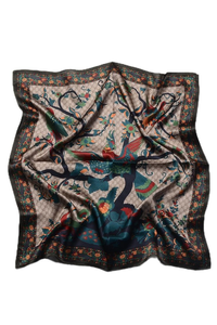 Tela de Satén Estampada Personalizada de Alta Calidad para Bufandas, para Campañas de Marketing de Marca Privada en Europa e Israel, OEM ODM - Product Image 4