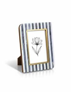 Cadre photo carré vertical classique en os incrusté, motifs traditionnels, léger, pour utilisation sur table, décoration d'hôtel de charme - Product Image 5